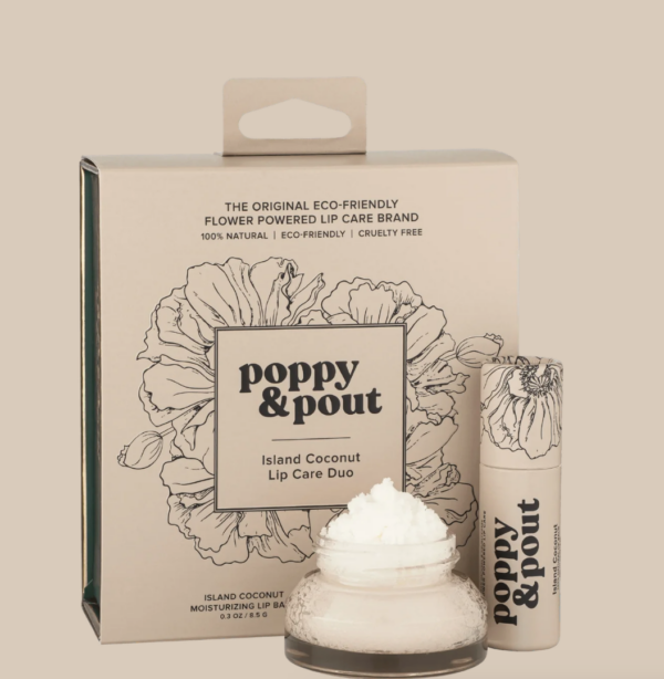 poppy and pout lip care duo gift set